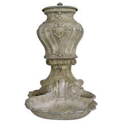 Used Garden Shell Form Wall Fountain
