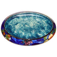 An Art Deco Hancock Titian Bowl Signed by Abraham