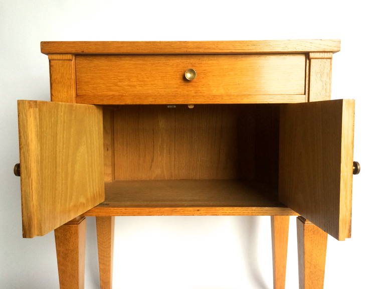 Mid-20th Century Pair of Bedside Tables by Decaux and Maous