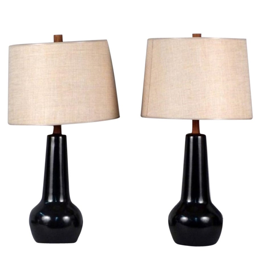 Pair of Martz Ceramic Lamps
