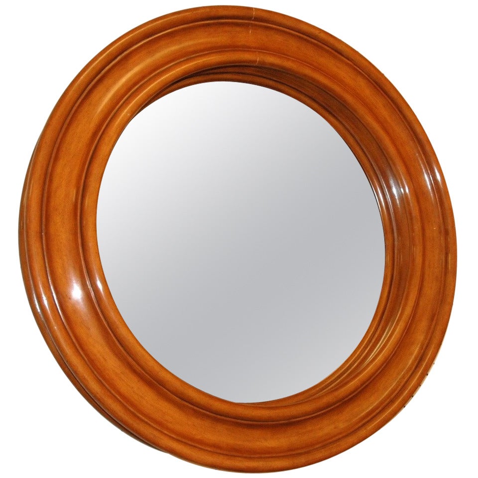An Impressive Circular Mirror by Ralph Lauren