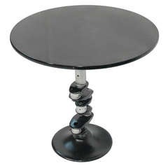 An Unusual Industrial Table fashioned from an Airplane Cam Shaft