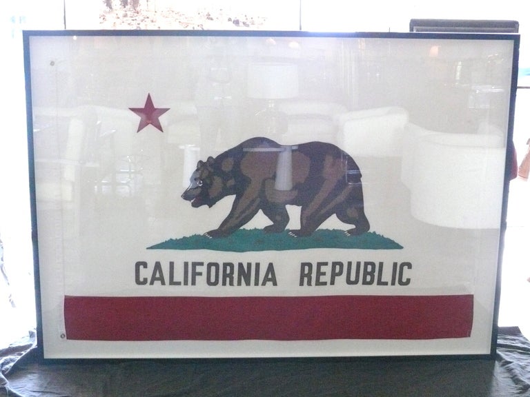 Massive Vintage California State Flag