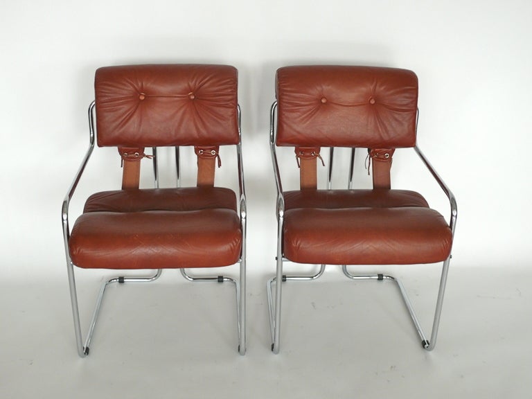 Leather Dining Chairs by Pace 2