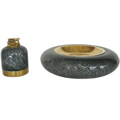 Ashtray and Lighter Set By Tommaso Barbi
