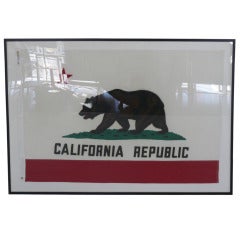 Massive Vintage California State Flag