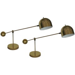 Brass Counter Balance Table Lamps