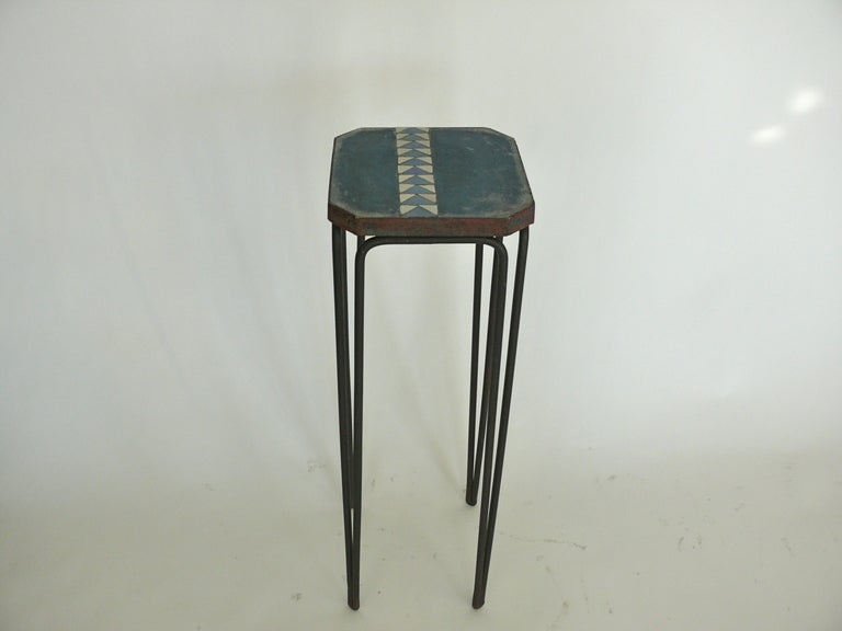 Iron and Ceramic Plant Stand