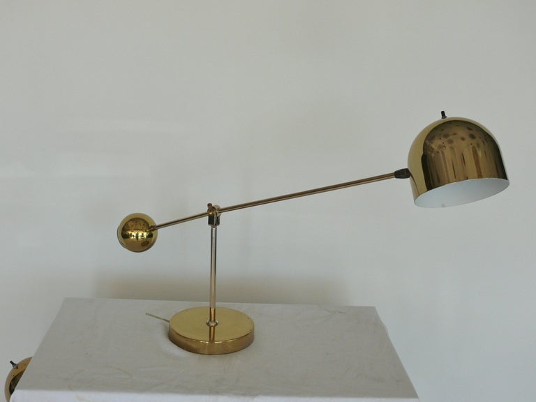 Brass Counter Balance Table Lamps