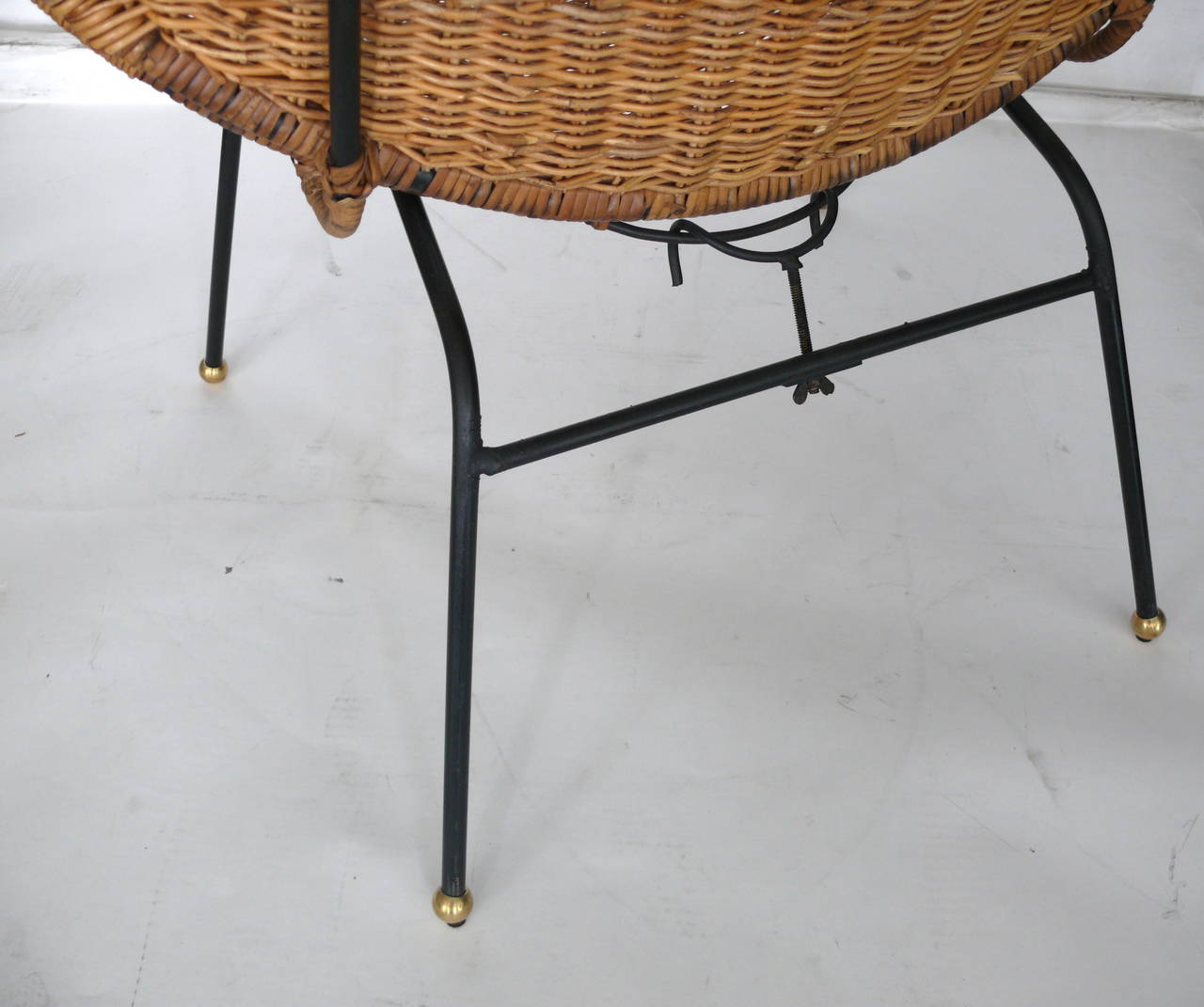 Sculptural Wicker and Rattan Clam Chairs 2