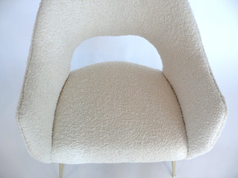 Italian Wool Boucle Sculptural Chairs 3