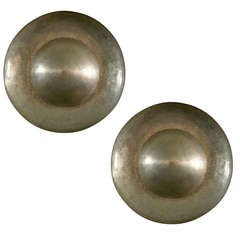 Hammered Brass Dome Sconces