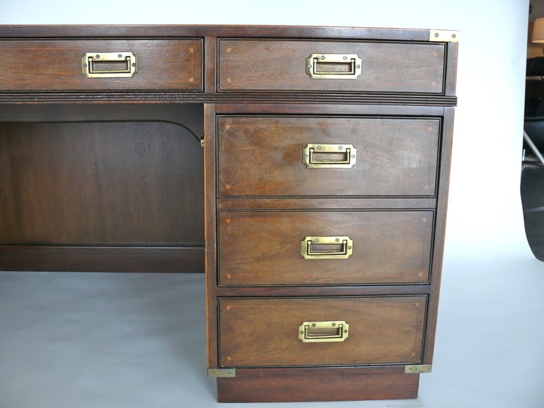 20th Century Rosewood Campaign Desk by Kittinger