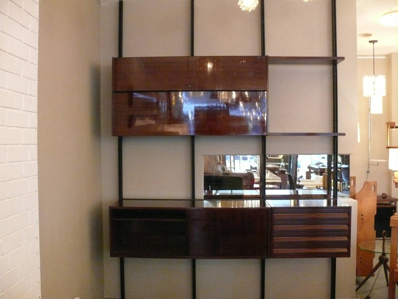 Wall Unit by Osvaldo Borsani In Excellent Condition In Beverly Hills, CA