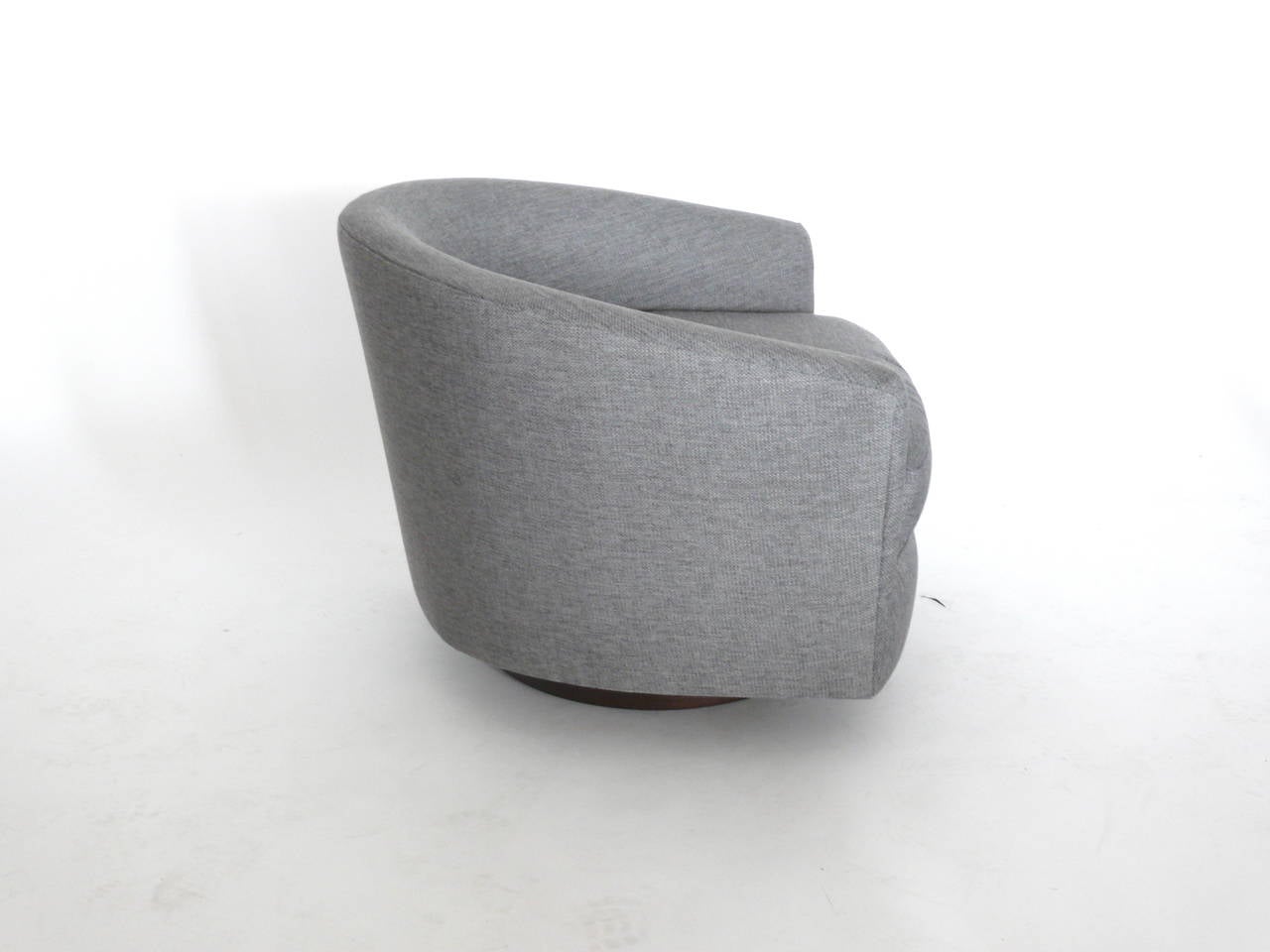 20th Century Milo Baughman Style Swivel Chairs