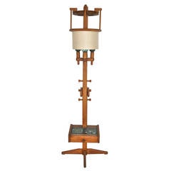 Guillerme and Chambron Floor Lamp with Table