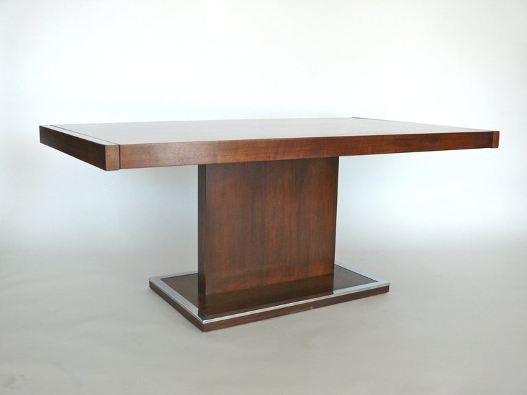 Pedestal Table by Milo Baughman In Fair Condition In Beverly Hills, CA