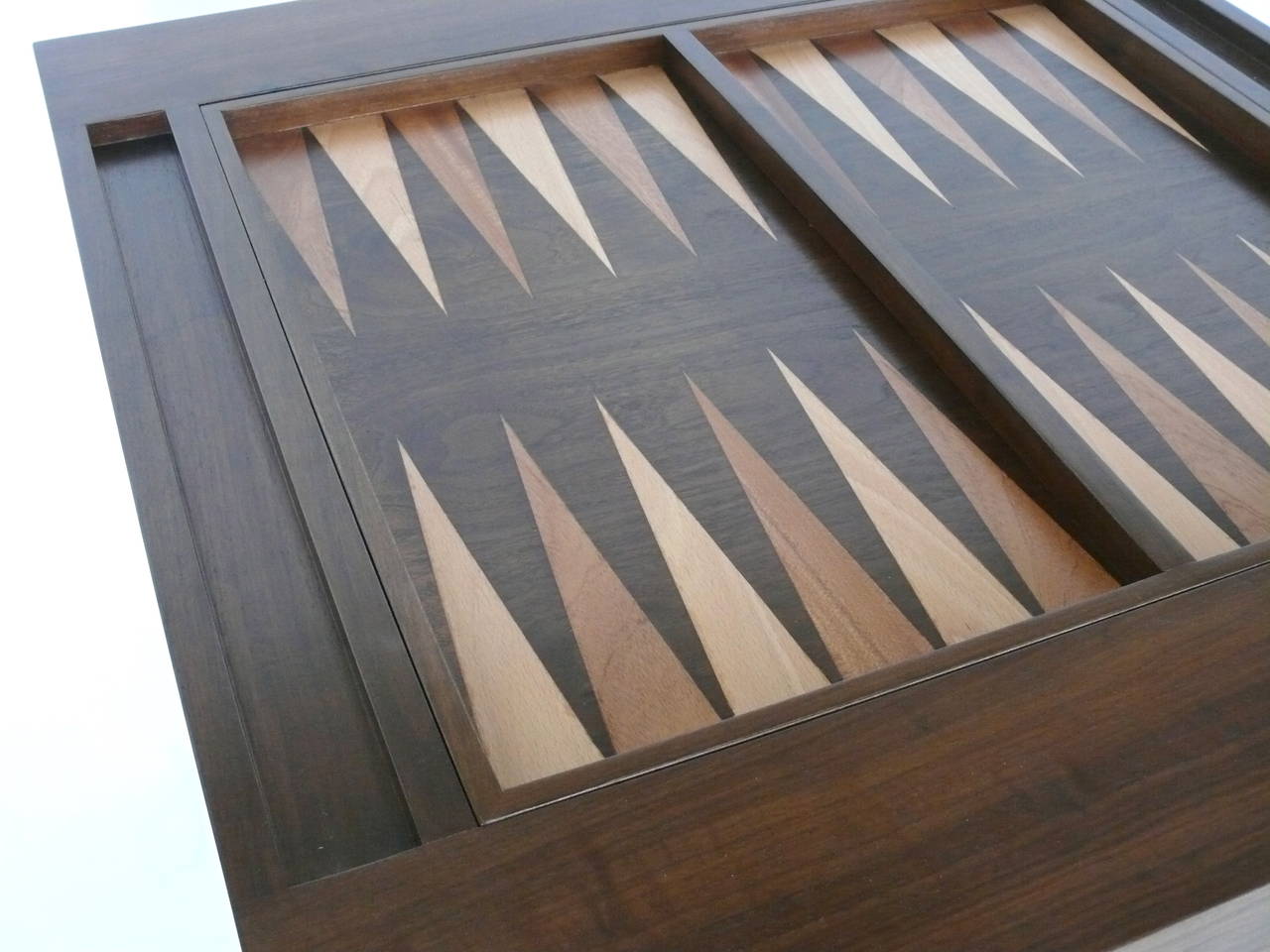 Mahogany Parson's Style Backgammon Table For Sale