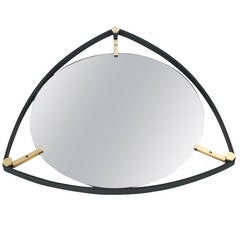 Triangular Italian Floating Mirror