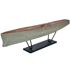 Solid Wood Boat Model