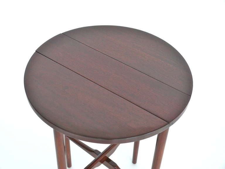 Mid-20th Century Walnut Nesting Tables by Bertha Schaeffer for Singer and Sons