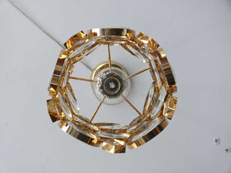Brass Crystal Pendant by Palwa