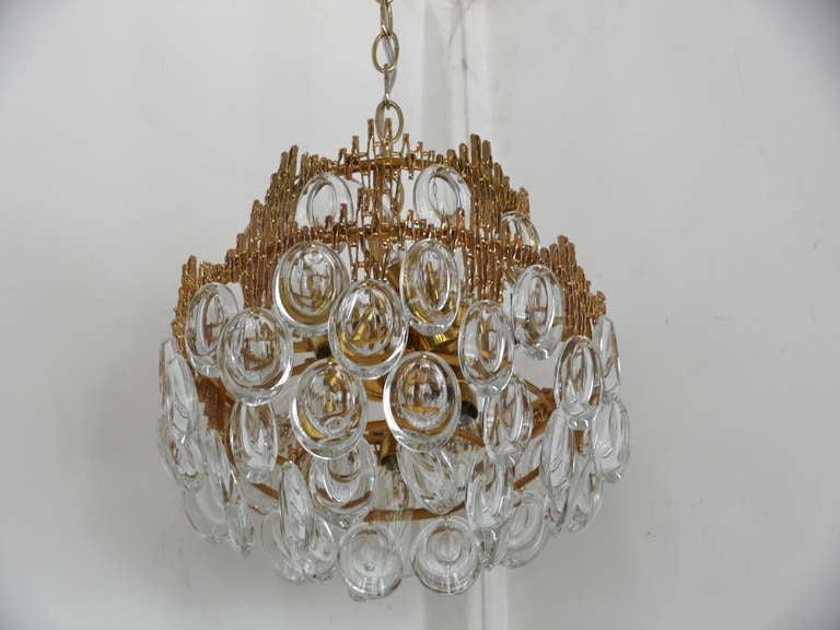 Brass Petite Sciolari Chandelier