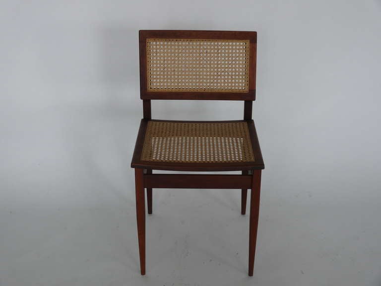 Teak and Caned Chair