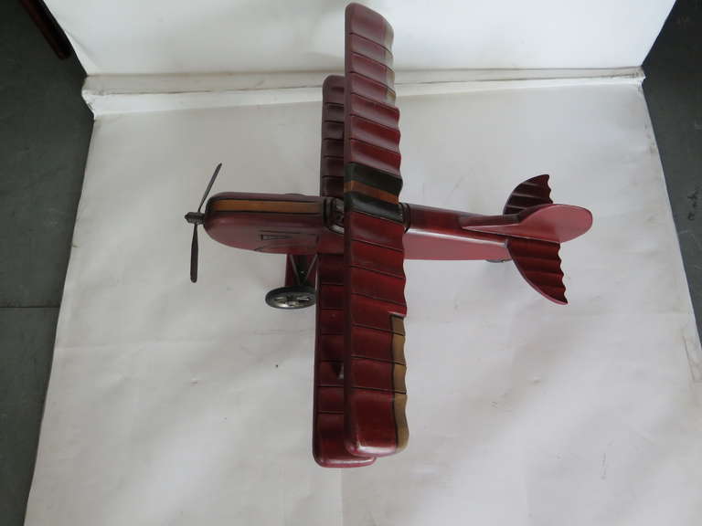 Wooden Airplane Model 3