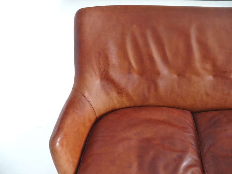 20th Century Leather Sofa by Arne Vodder