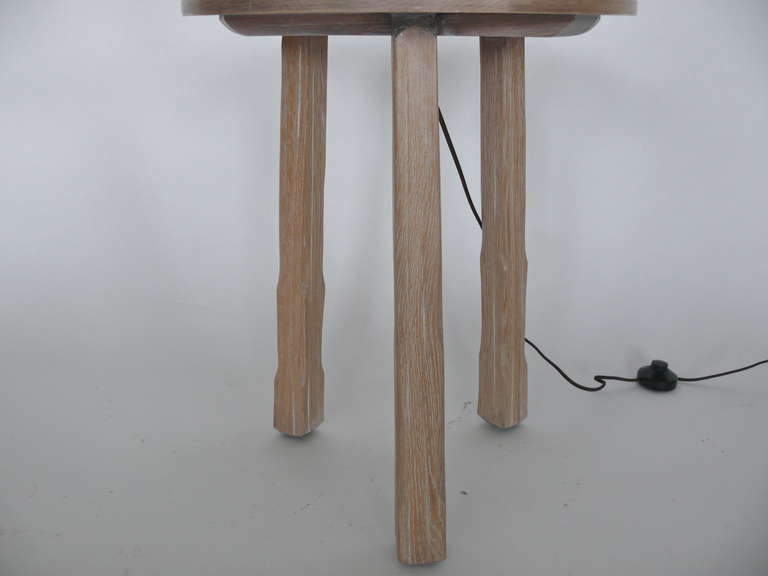 Oak Floor Lamp with Table by Brandt Ranch 2