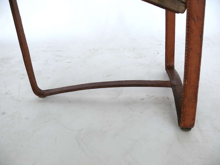 Wood Jacques Adnet Side Table