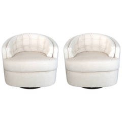 Milo Baughman Swivel Chairs