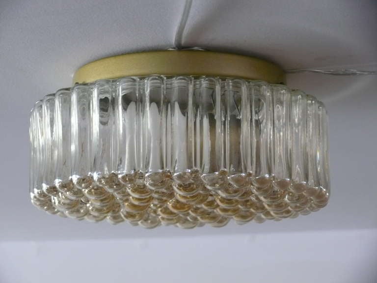 Italian Circular Bubble Flush Mount