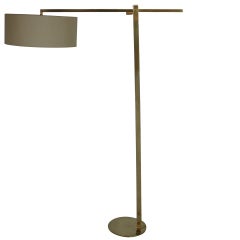 Brass Crane Floor Lamp