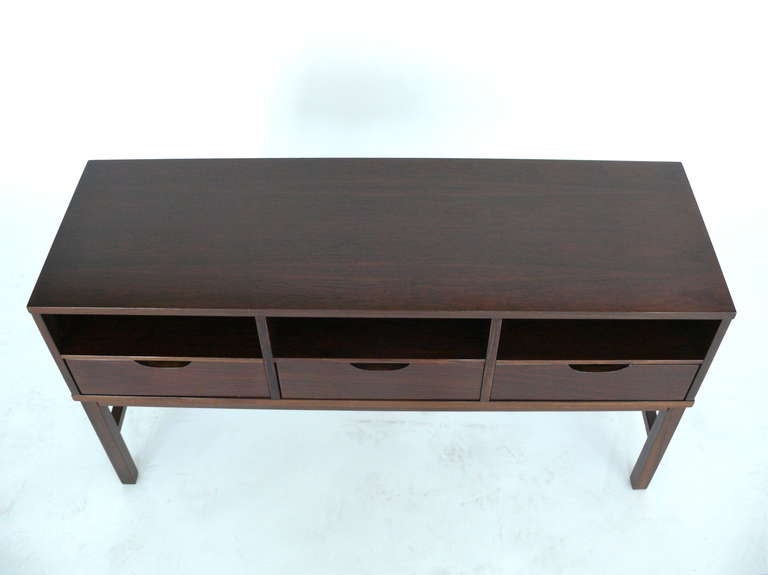 Rosewood Console for Royal Copenhagen In Excellent Condition In Beverly Hills, CA