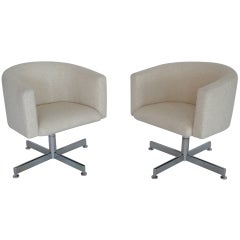 Pair of Stendig Swivel Chairs