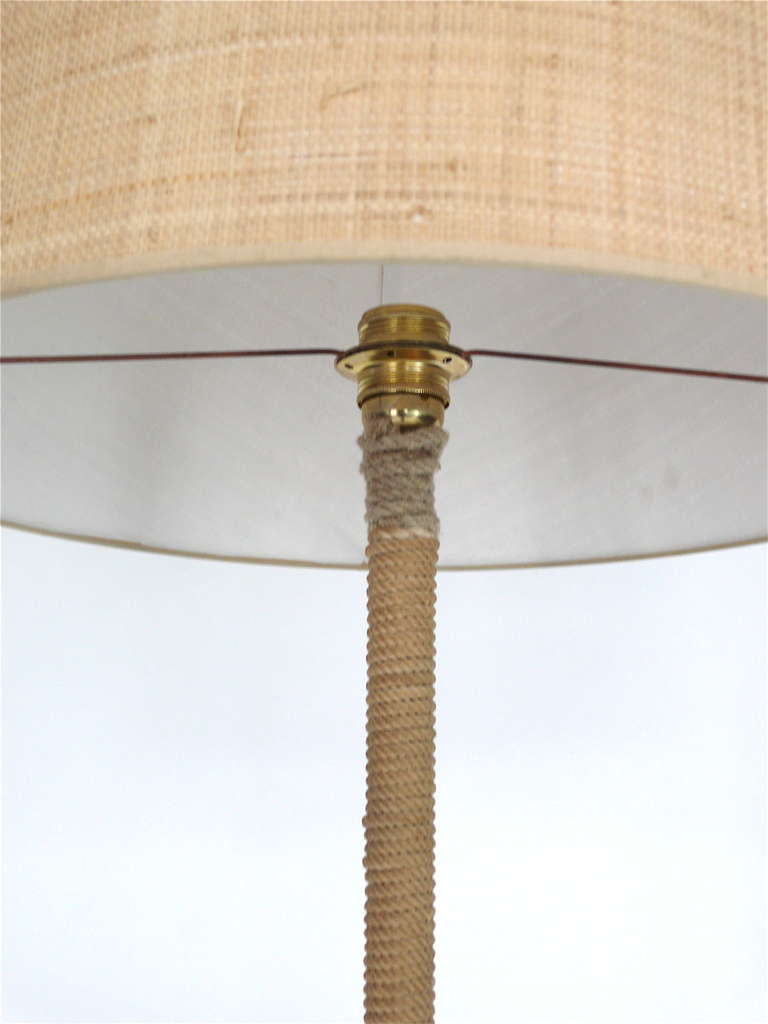 French Rope Floor Lamp In Good Condition In Beverly Hills, CA