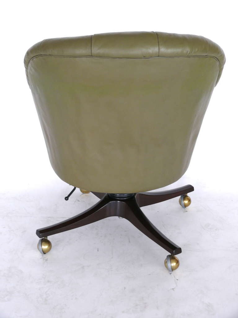 Edward Wormley for Dunbar Leather Desk Chair 1