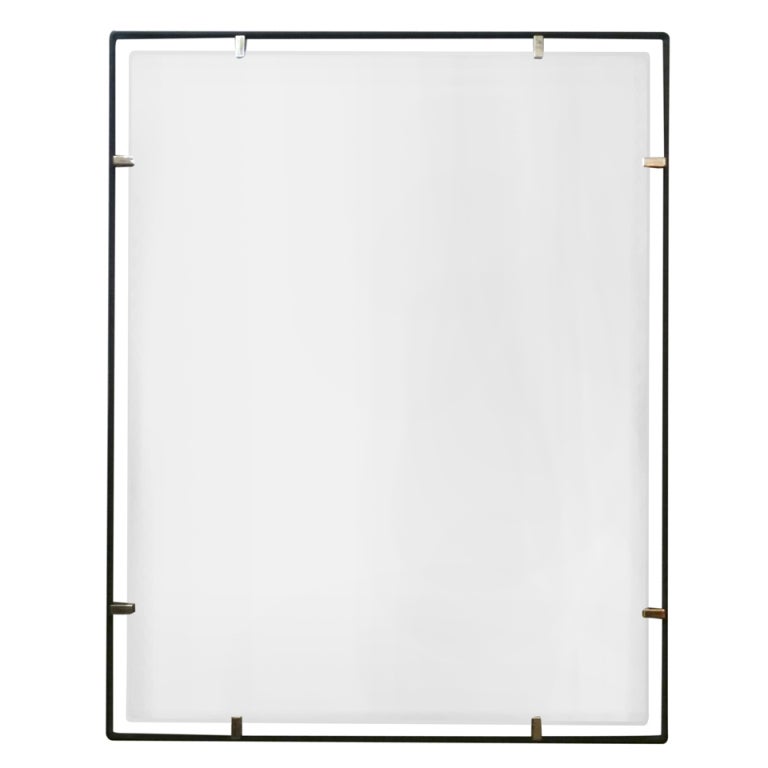 Contemporary Trousdale Rectangular Floating Mirror by Orange Los Angeles 