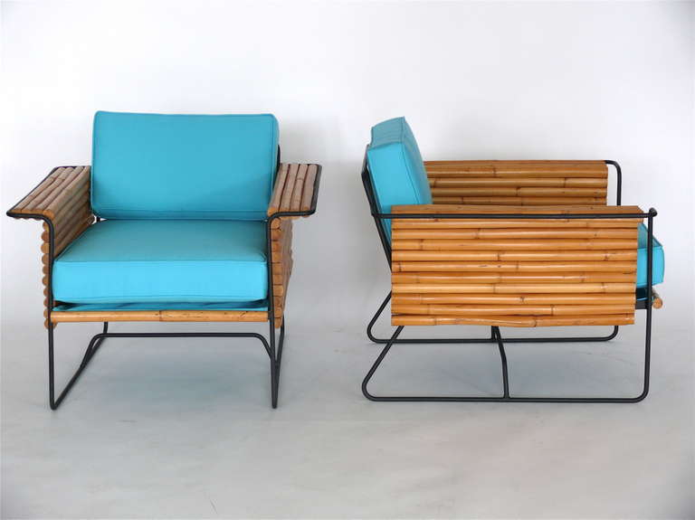 Bamboo and Iron Armchairs by Ritts & Company 5
