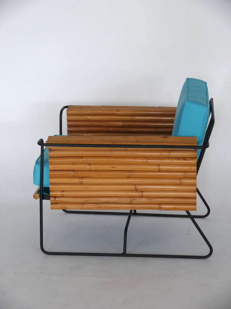 Bamboo and Iron Armchairs by Ritts & Company 1