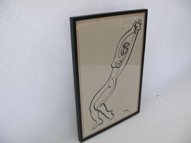 Jean Negulesco Continuous Line Drawing