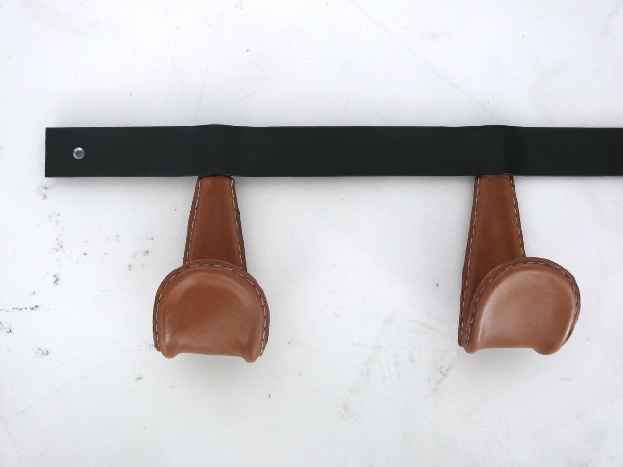 Atelier Iron and Leather Coat Rack In New Condition For Sale In Beverly Hills, CA