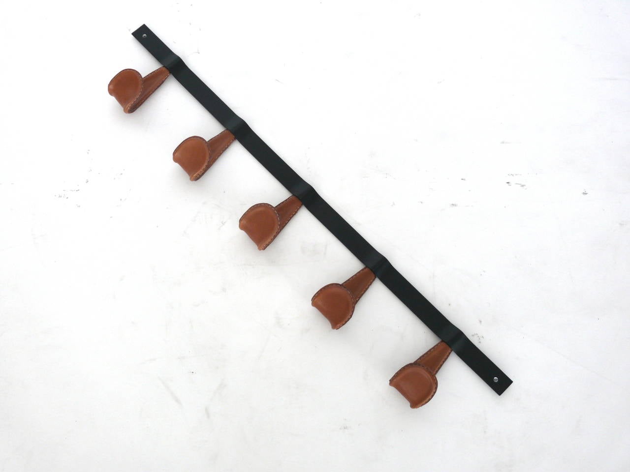 Atelier Iron and Leather Coat Rack For Sale 2
