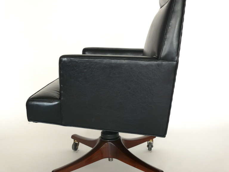 Mid-20th Century Executive Desk Chair by Dunbar