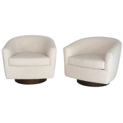 Milo Baughman Swivel Chairs