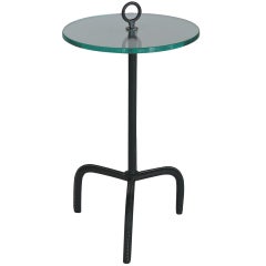 Petite French Leather Table
