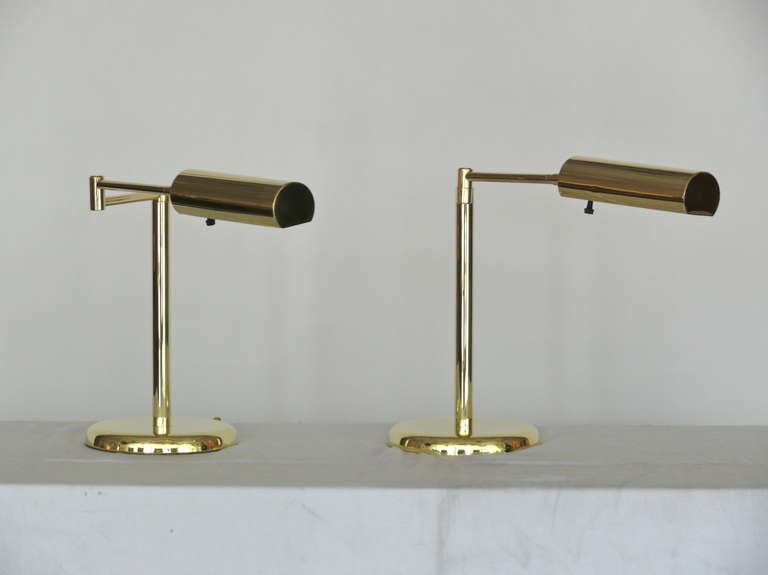 Brass Koch and Lowy Table Lamps