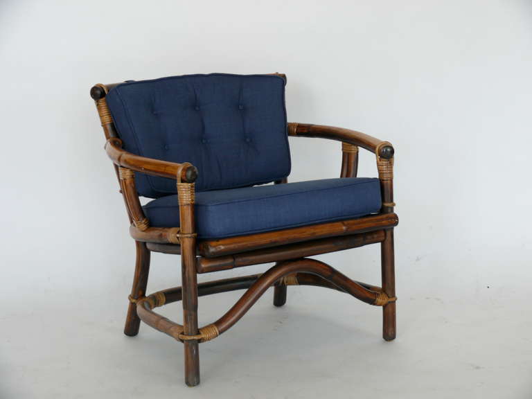 American Rattan and Bamboo Armchairs by Ficks Reed